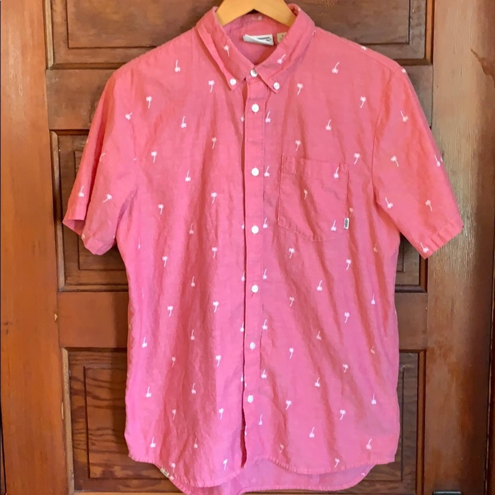 Vans Off The Wall button down palm tree print